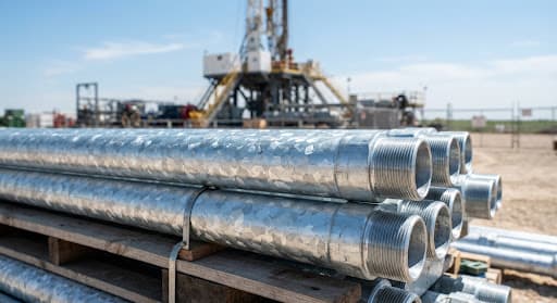 Galvanised iron casing